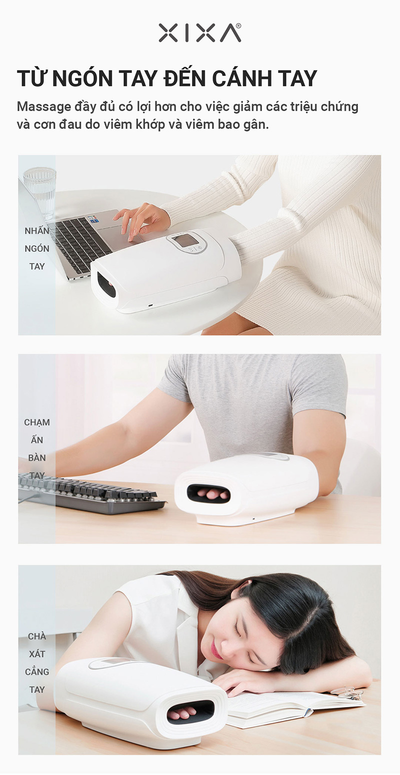 Tính năng chi tiết máy massage tay Xixa M20